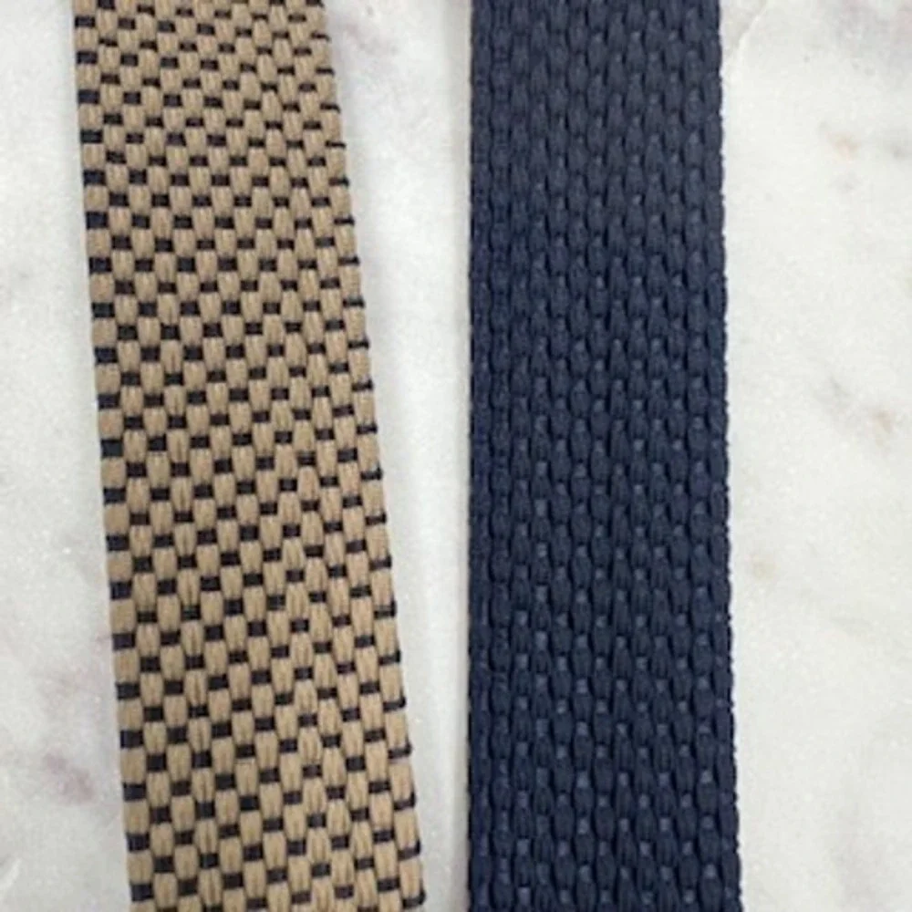 Goodfellow & Co Mens Reversible Braided Stretch Belt Navy Tan Large 36-40 NEW‎